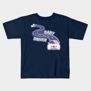 Blue Baby Driver Kids T-Shirt